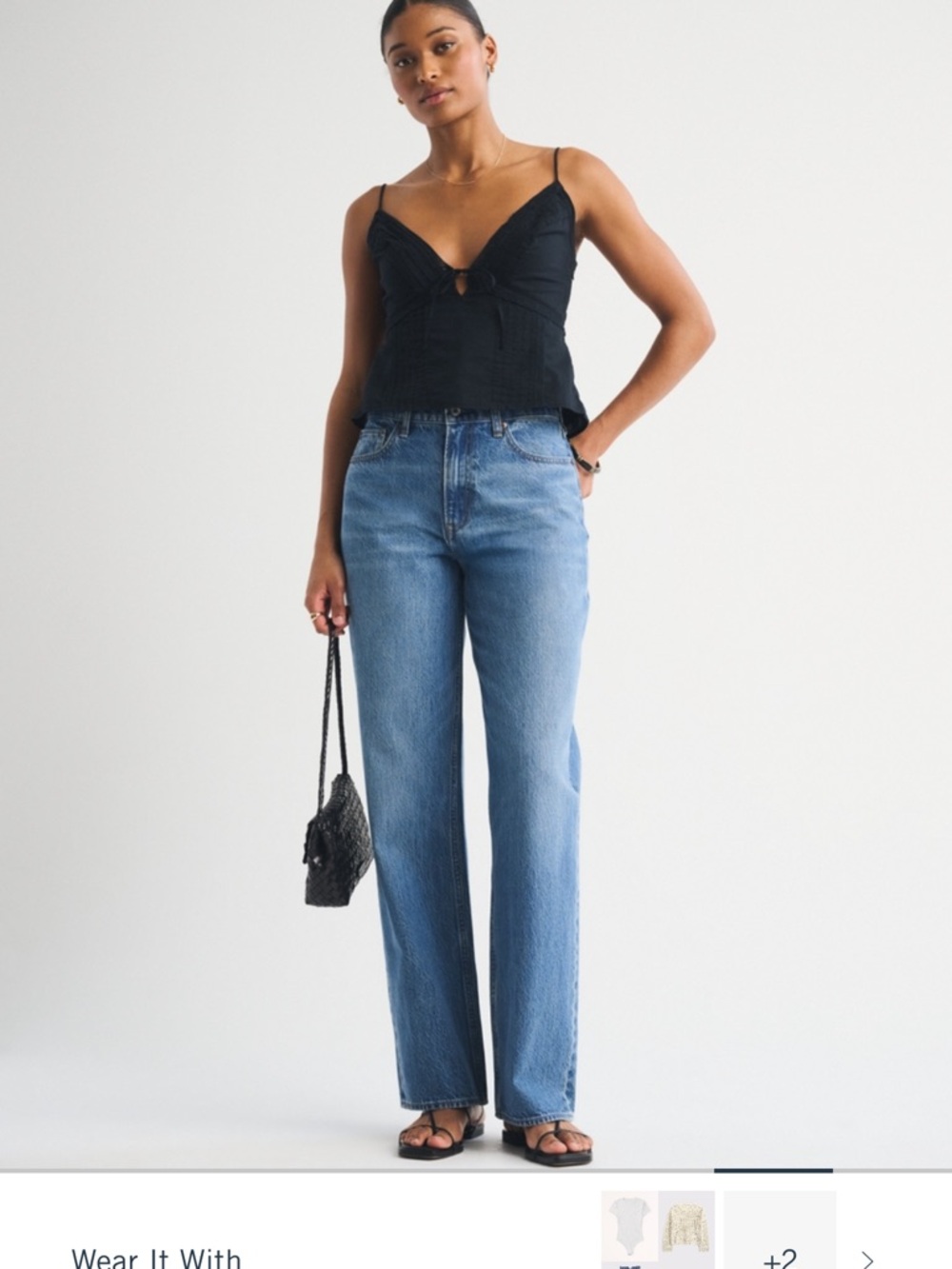 Abercrombie & Fitch Curve Love High Rise Loose Jeans - medium was - Picture 3 of 3